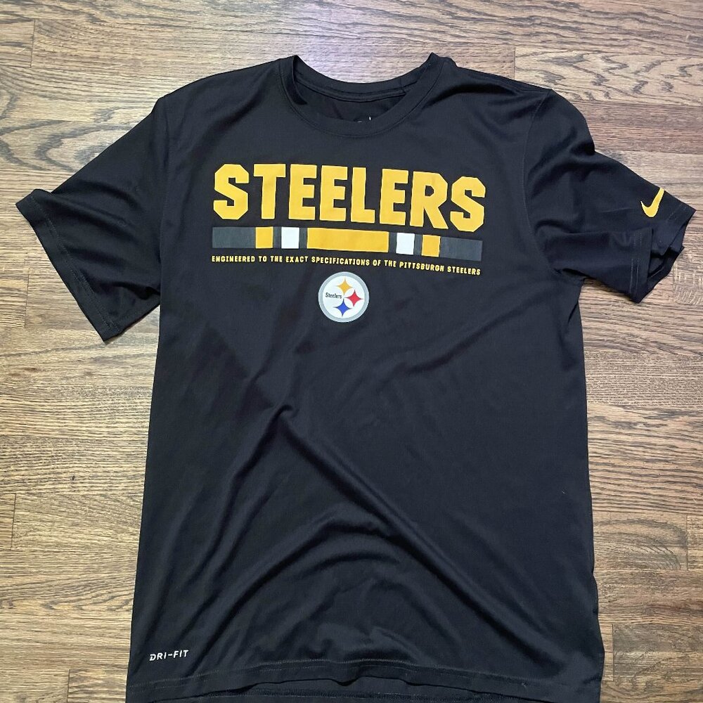 Pittsburgh Steelers Men's The Nike Tee T-Shirt NFL Equipment Football Size M
